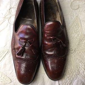 CHURCH'S Leather Wing-Tip Tassel Dress Loafer 11.5